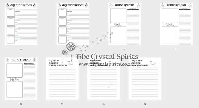 Rose Quartz Rune Divination Kit