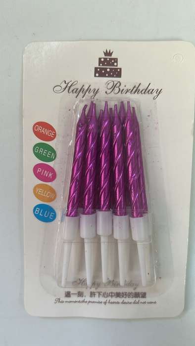 10pc Mini Twisted Cupcake Candle