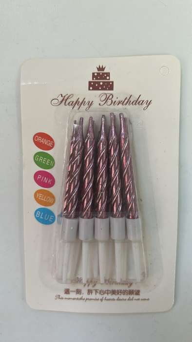 10pc Mini Twisted Cupcake Candle