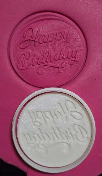 ST128 Deboss Happy Birthday Stamp