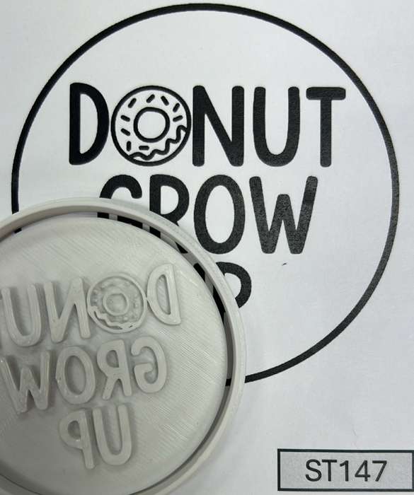 ST147 Donut Grow Up Cupcake Stamp