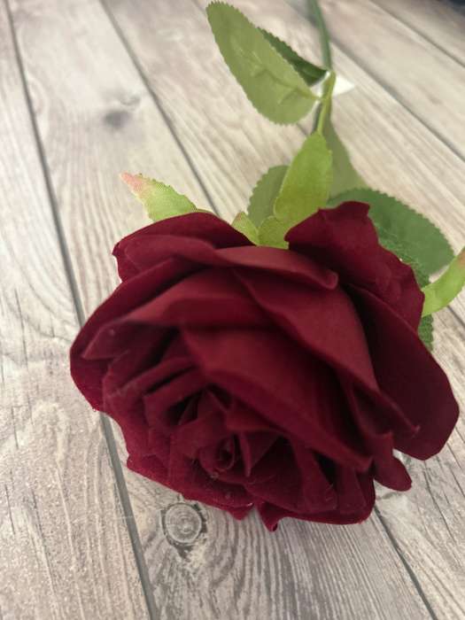 Cake Topper Artificial Single Rose