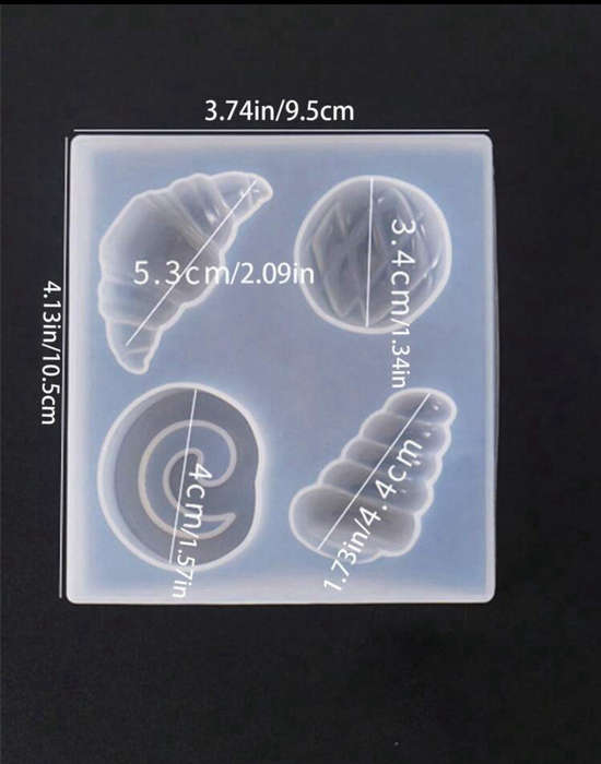 Croissant and Bread Roll Soft Silicone Mould