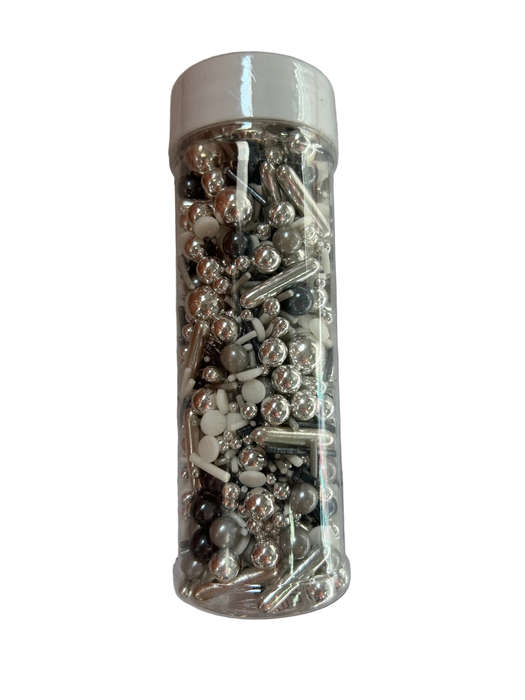 100g Silver and White Sprinkle Mix