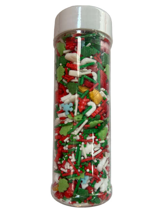 100g Christmas Sprinkles Blue Snowflake