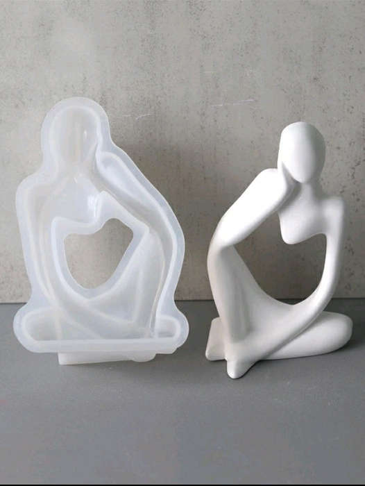 B Silicone Mould Resin Abstract Thinker