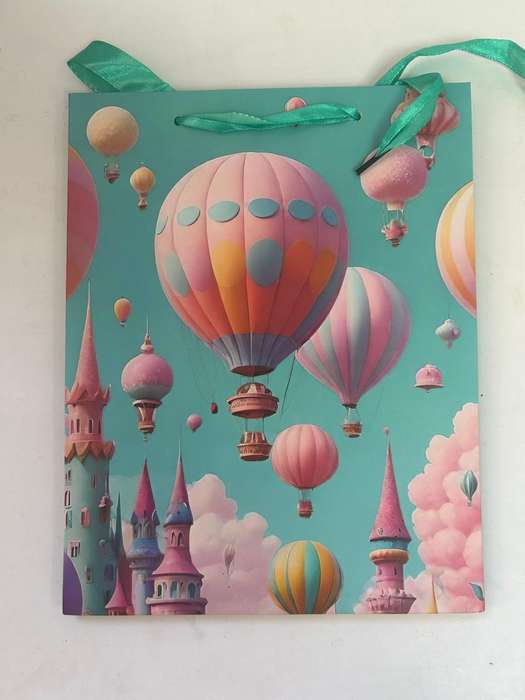 Hot Air Balloon Gift Bag 18x32cm