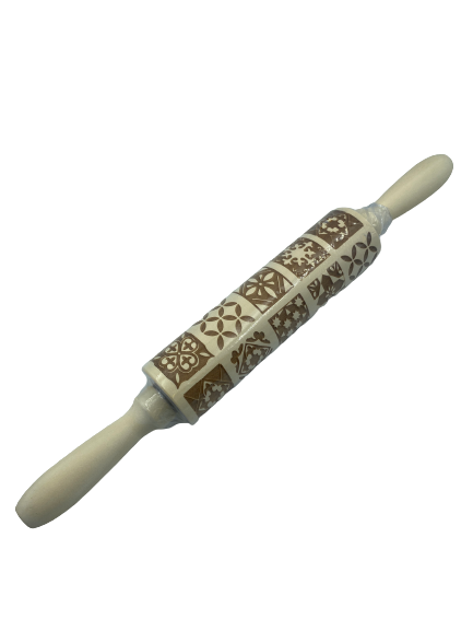Embossing Wooden Rolling Pin