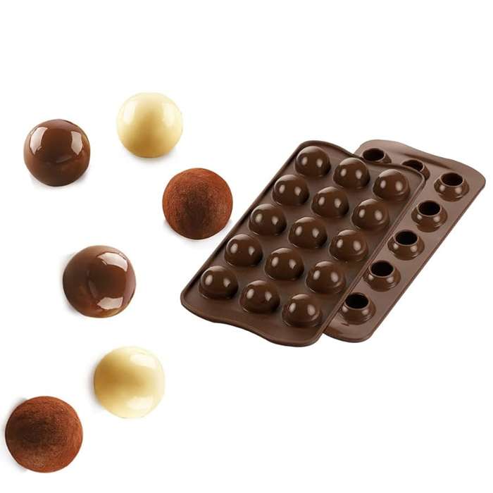 Nr29 Silicone mould chocolate truffle Round