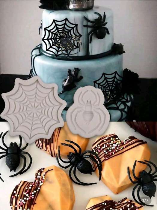 Spider and Spiderweb Silicone Mould