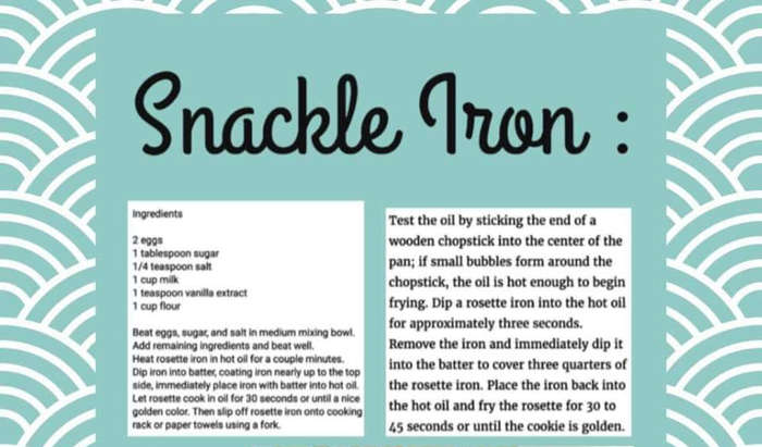 7 piece Deep frying batter mould snackle iron
