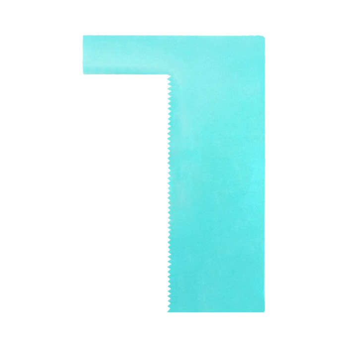 H, Plastic cake scarper modeling smoother 18.5cm, H