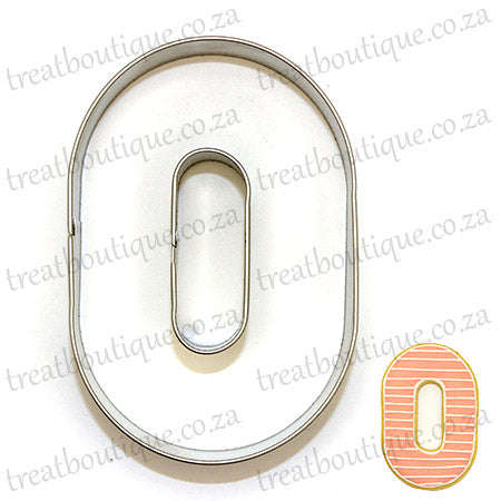 Treat Boutique Metal cookie cutter Number zero