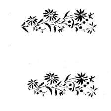Cake Decorating Stencil 25x10cm SY1028-7