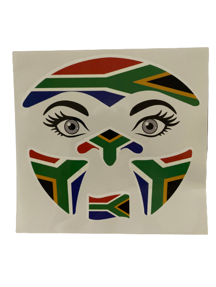 SA Flag Temporary Tattoo Triangle