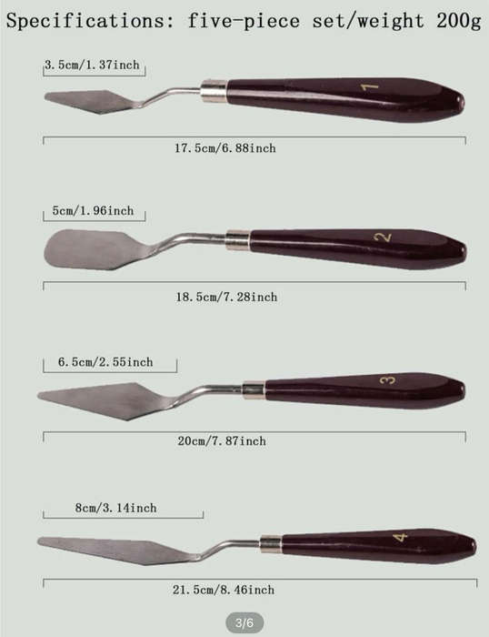 Palette Blade Knife Decorating  Set