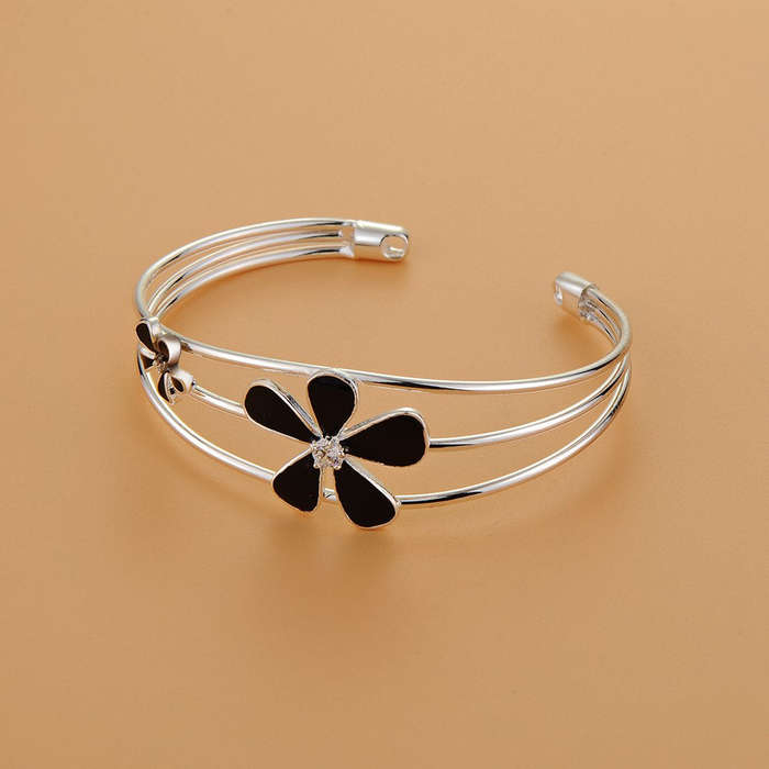 Silver Designer Bangle AS177