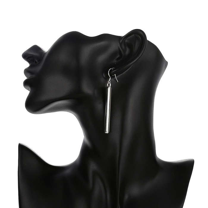 Lucky Silver - Silver Designer Hanging Bar Earrings - LOCAL STOCK - LSE002