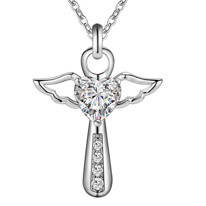 Silver Necklace LSN057 - 2.3*2.8