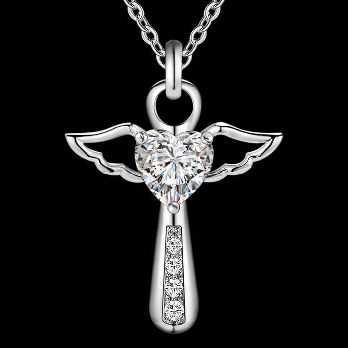 Silver Necklace LSN057 - 2.3*2.8