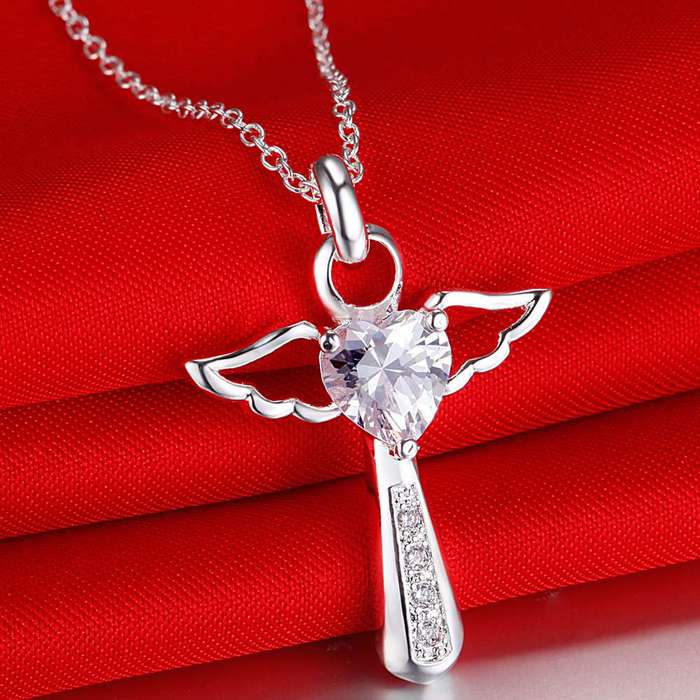 Silver Necklace LSN057 - 2.3*2.8