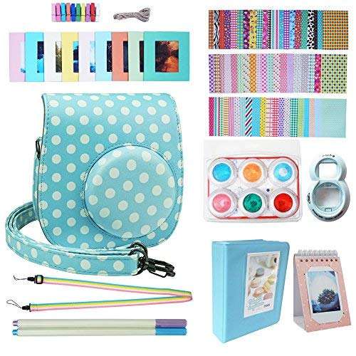 Blummy Instax Mini 9 Accessories Bundles for Fujifilm Instax Mini 8/Mini 8+/Mini 9 Instant Camera In
