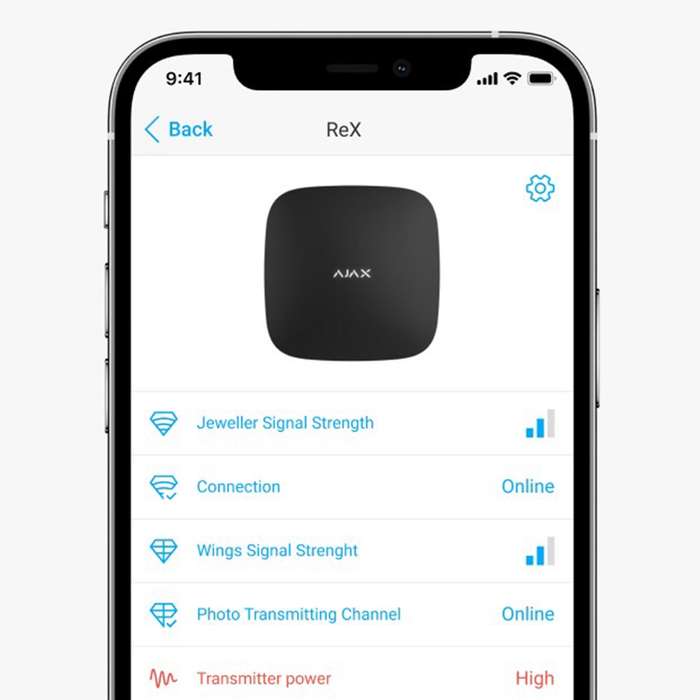 Ajax ReX Range Extender Black