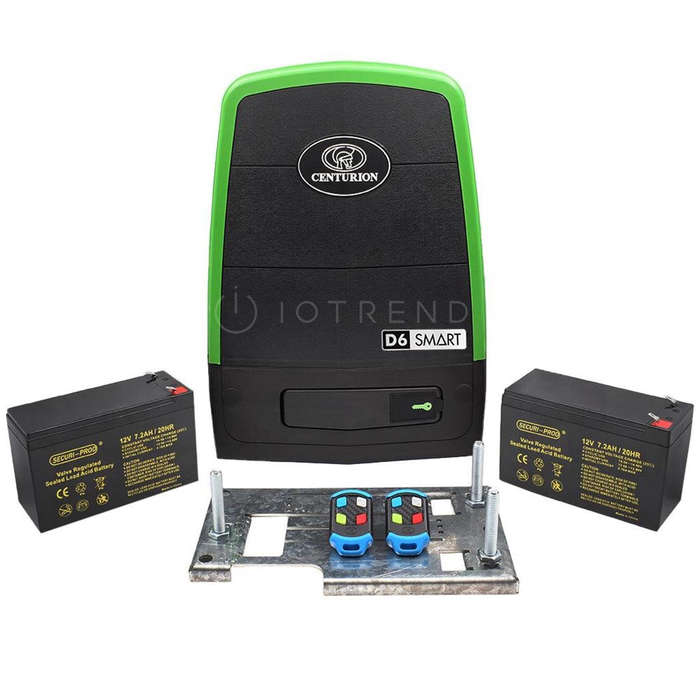 Centurion D6 SMART Gate Motor Including Batteries, Remotes and Base Plate