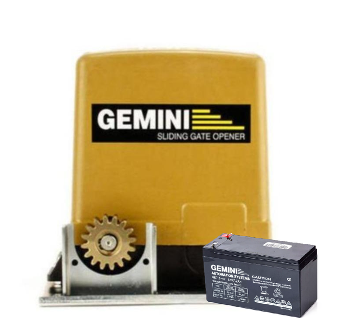 Gemini DC Slider Gate Motor 7Ah Kit