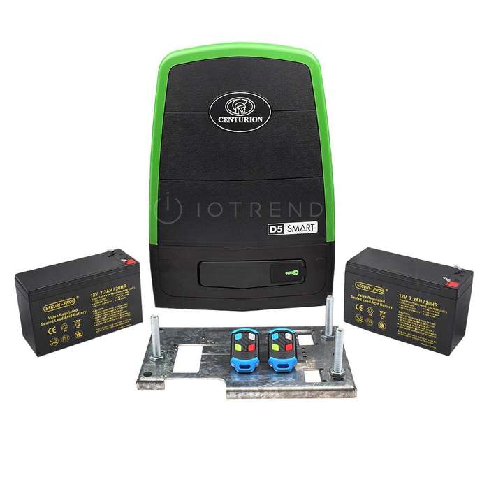 Centurion D5 SMART Gate Motor with Batteries and Remotes