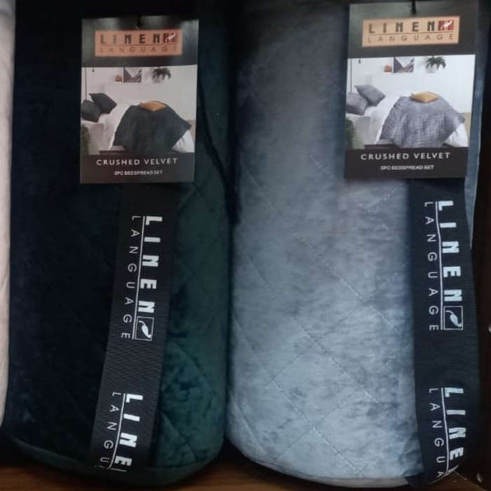 Bedding Set - Velvet Crush Bedspread Sets 5 PC Queen