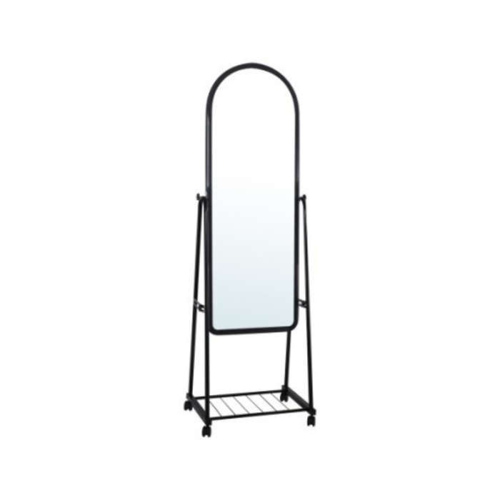 Free Stand Mirror with Single Tray