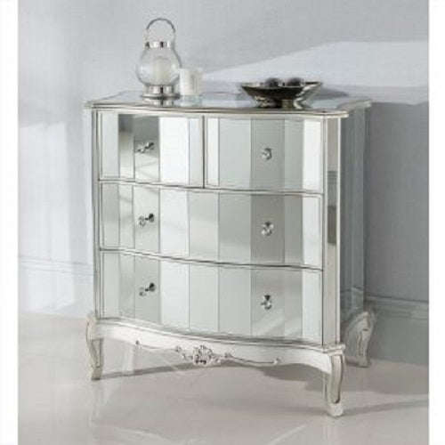 Vintage Mirror Chest of 4 Drawers