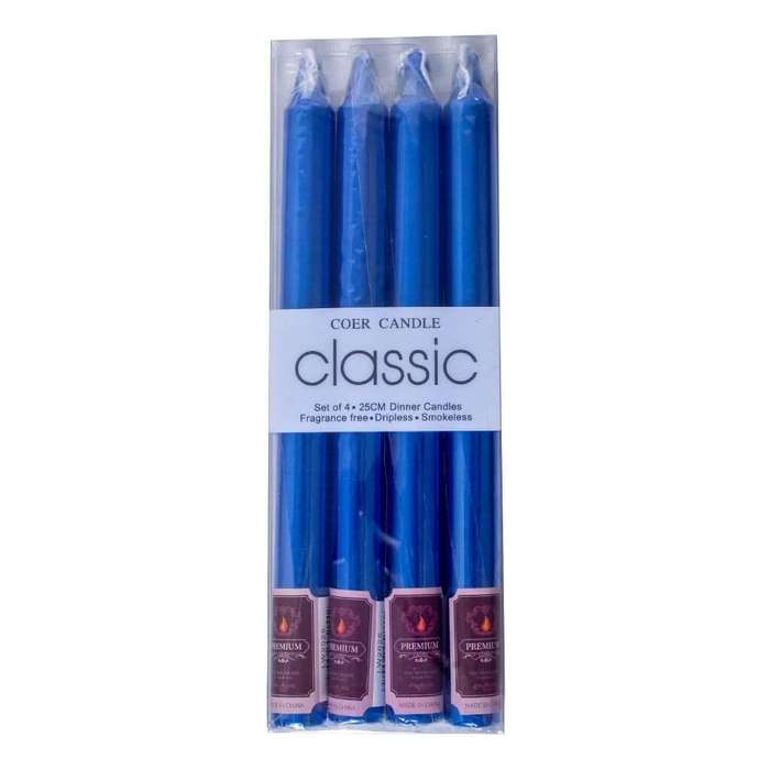 Candles - 4pc Premium 25cm Candles