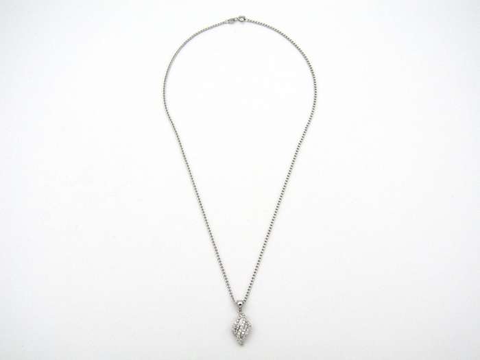 14K gold diamond pendant.
