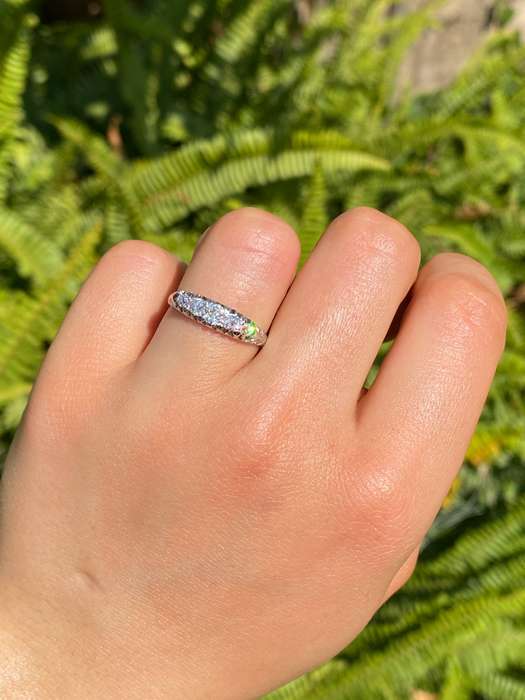 18K gold Victorian diamond ring, Sheffield, circa 1880's
