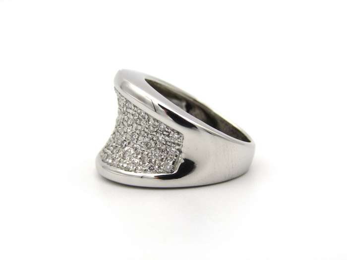 18K gold diamond ring.