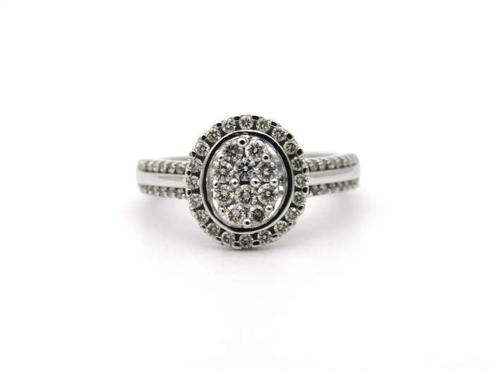 14K gold diamond ring.