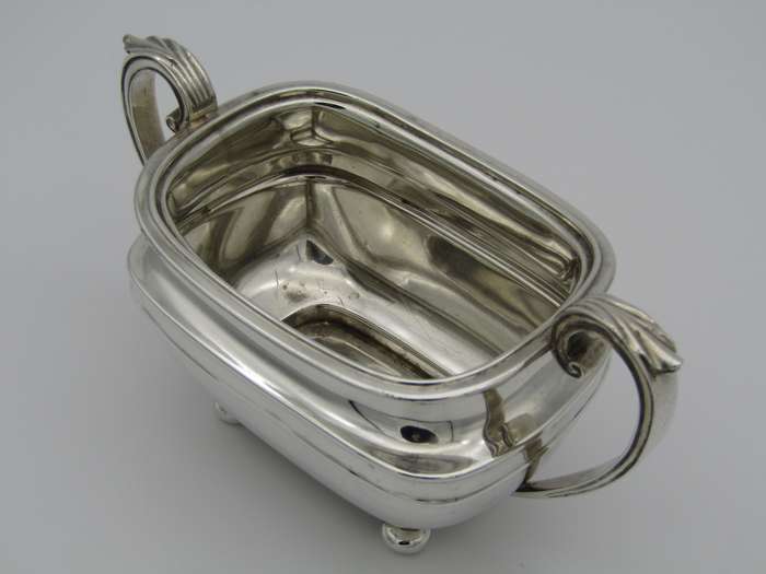 Art Deco three piece tea set by Harrison Bros and George Howson, Sheffield, 1935.