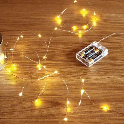 10m LED Copperwire Stringlight - Warm White