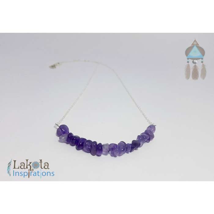 Wanderlust Gemstone Necklace (Assorted) - Amethyst