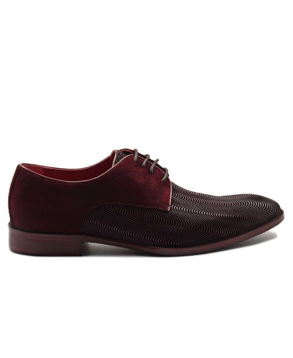 Genuine Leather Lace Up - Red - Red / UK 11