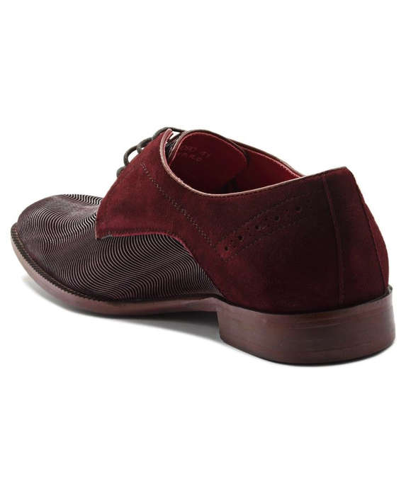 Genuine Leather Lace Up - Red - Red / UK 11