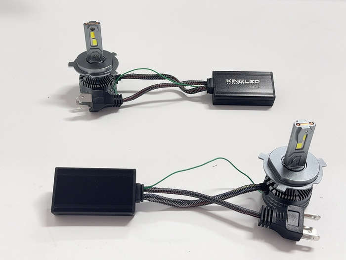 K1 Tri-Colour LED Headlight Bulb  10000 Lumens H4