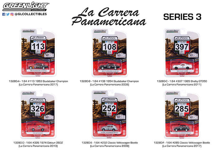 LA CARRERA PANAMERICANA SERIES 3  6 OFF IN BOX 1/64, DIECAST COLLECTABLES
