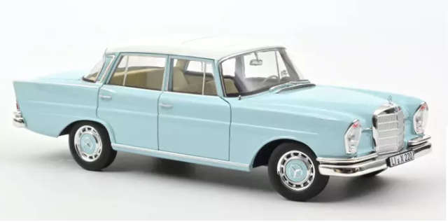 Mercedes-Benz 220 S 1965 Light Blue 1:18 Norev
