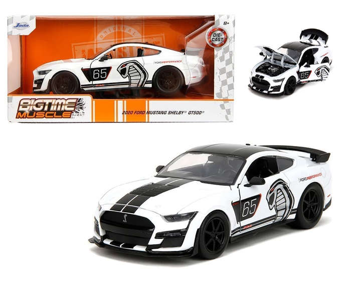 JADA FORD MUSTANG SHELBY GT500 #65 FORD PERFORMANCE  WHT '20 1/24