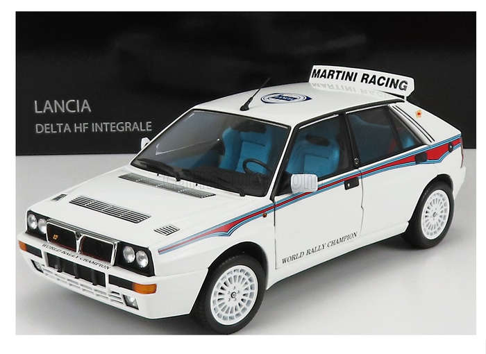 LANCIA DELTA INTEGRALE 6 WHITE  1/18, DIECAST COLLECTABLES