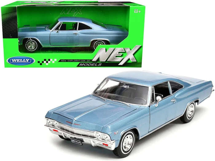 CHEVROLET IMPALA SS 396 BLUE 1965 1/24