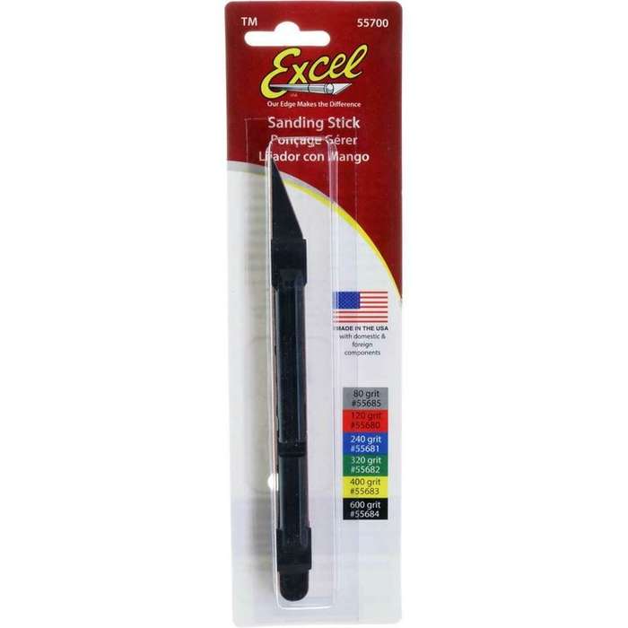 SANDING STICK BLACK WITH #600 BELT HOBBY TOOL, ARTS AND CRAFTS, STATIONERY, MINIATURE MODEL BUILDING